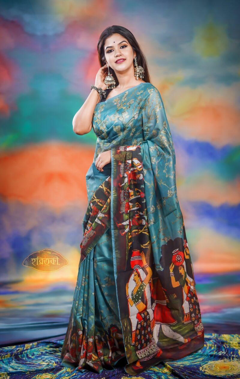গ্রামের দৃশ্য শাড়ি - Image 2