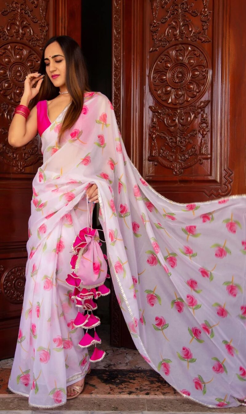মিস্টি অর্গ্যাঞ্জা শাড়ি - Image 3