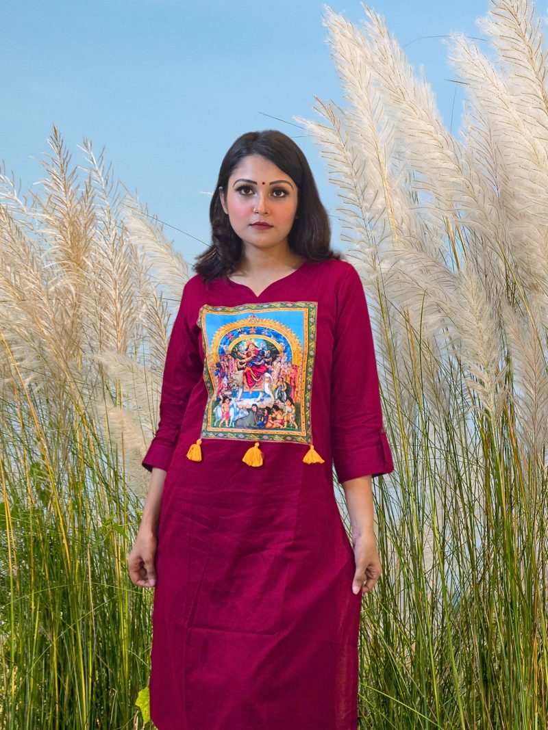 দুর্গা পুজোর কুর্তি